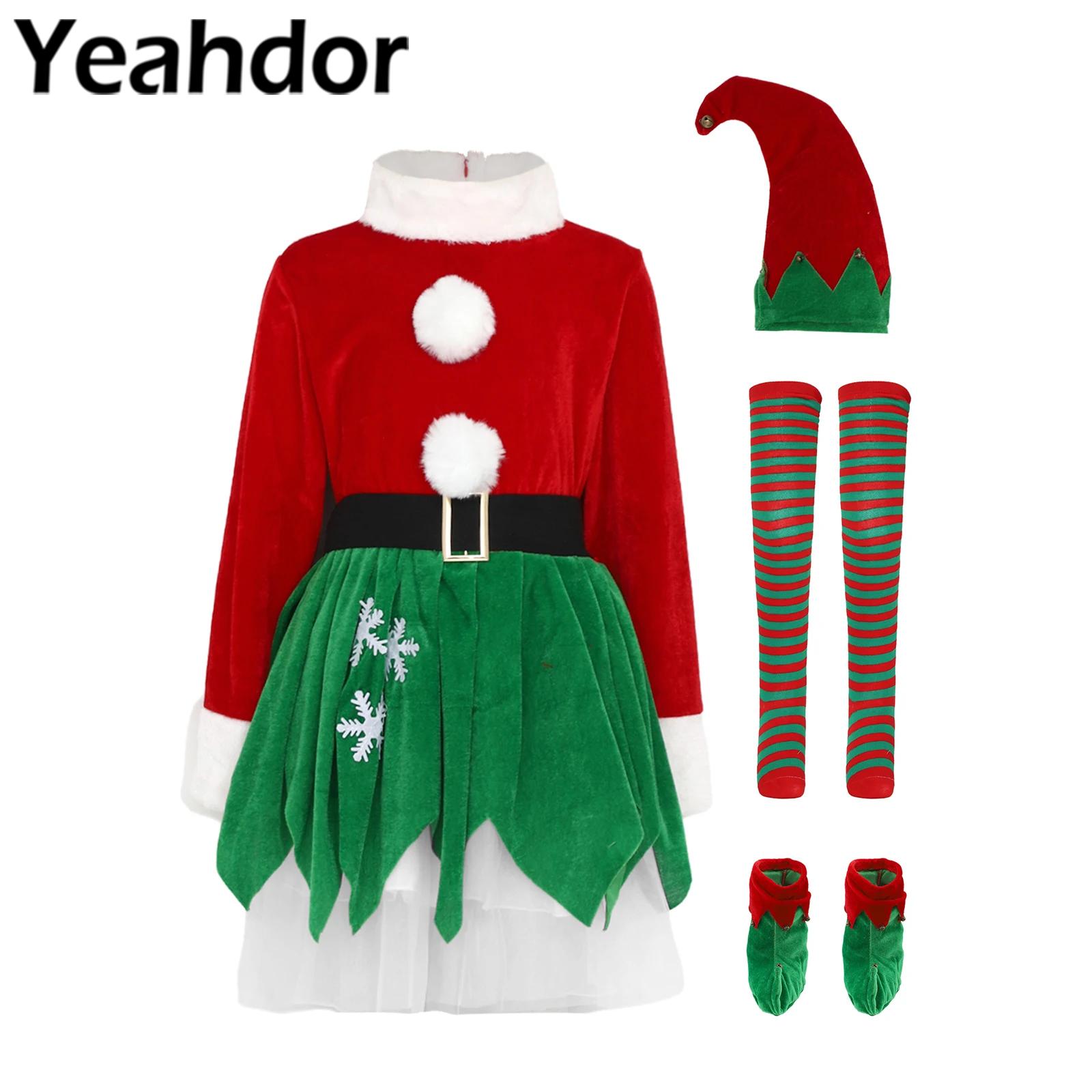 Elf Costume Christmas - Kostum Peri Natal Anak Perempuan untuk