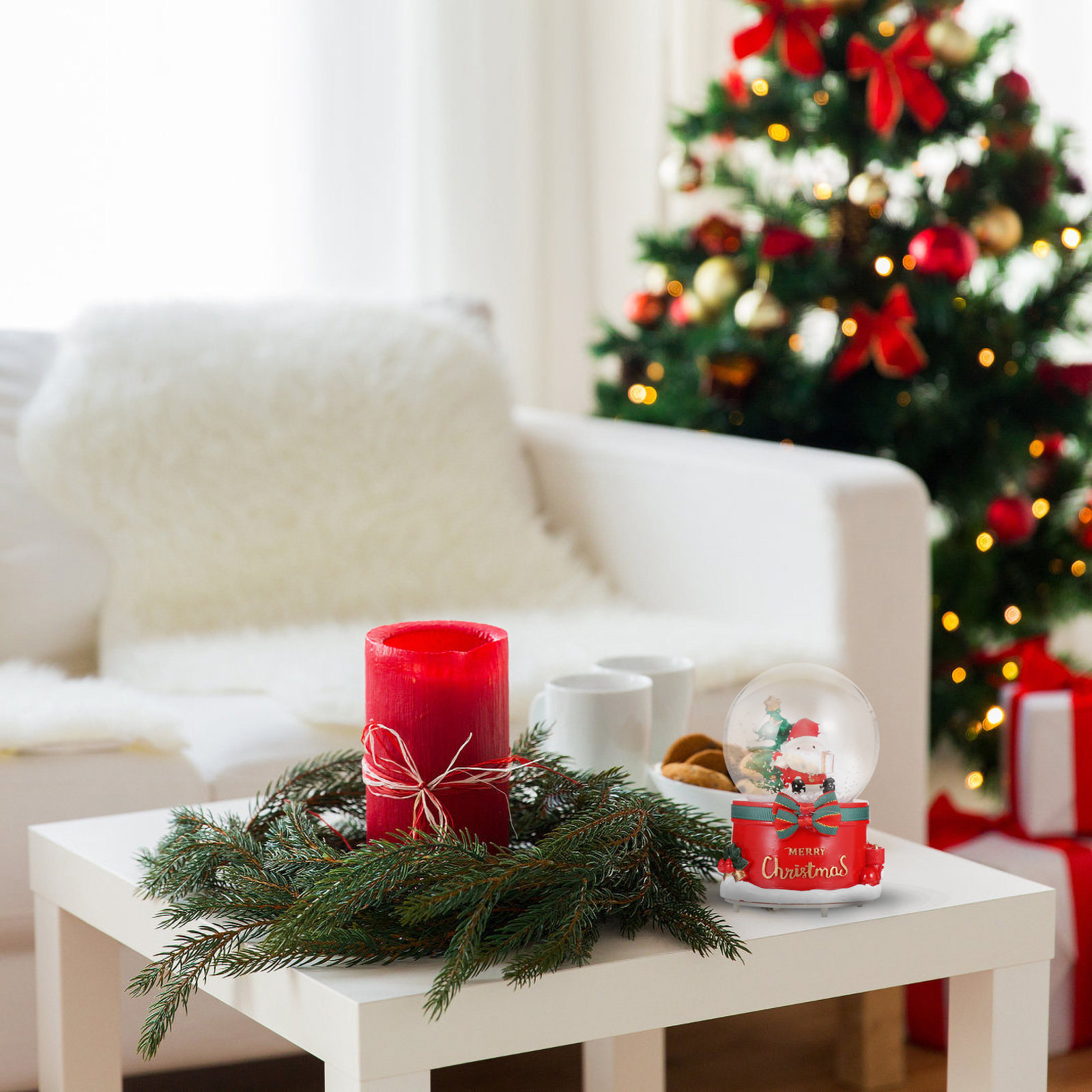 Snow Globe Musical - Kotak Musik Bola Dunia Santa Claus
