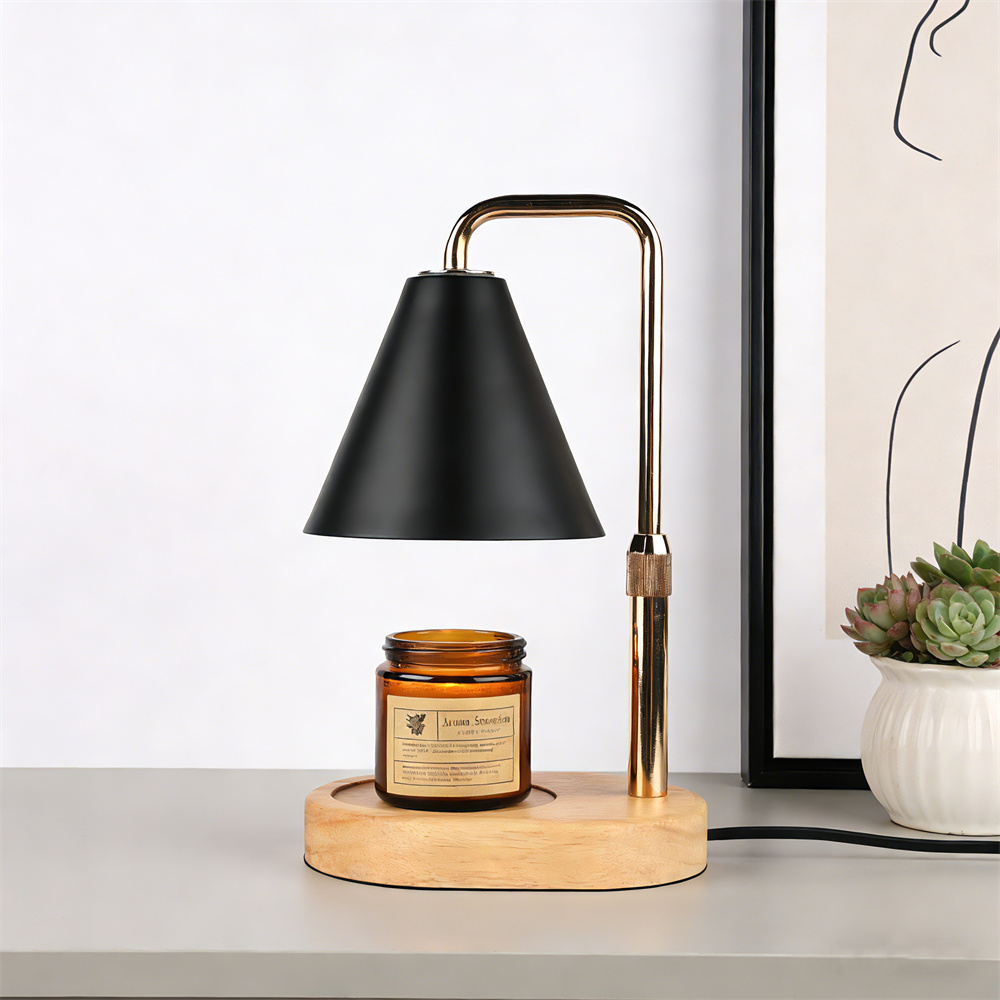Holiday Candle Set - Lampu Pemanas Lilin Hitam dengan Timer,
