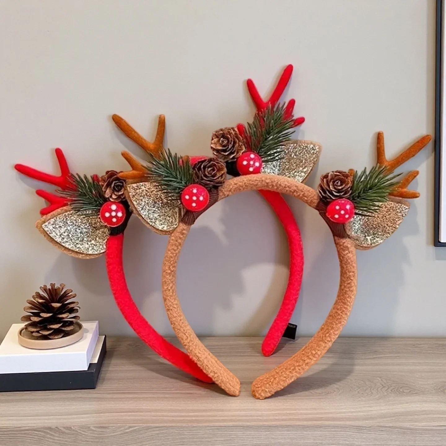 Reindeer Antlers Headband - 1 Buah Ikat Kepala Natal Perlengkapan