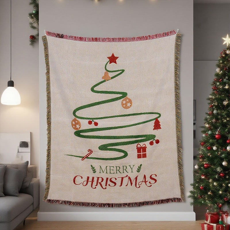2026 Hiasan Dinding Tapestri N - Christmas Throw Blanket ulasan dan harga