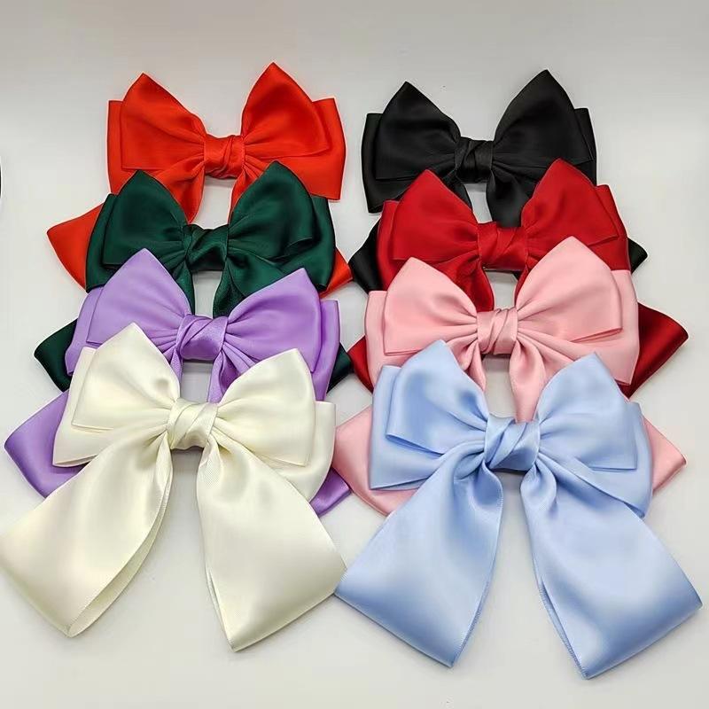Jepit Rambut Pita Warna Solid  - Ribbon Bow Gift ulasan dan harga