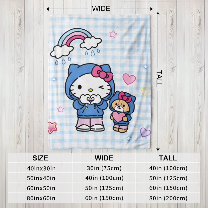 Selimut Sanrio Hello Kitty Bea - Christmas Throw Blanket ulasan dan harga