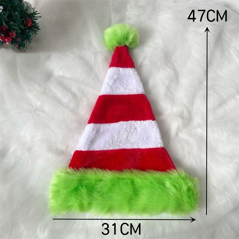 Topi Santa Claus Natal Berbaha - Santa Hat Plush ulasan dan harga