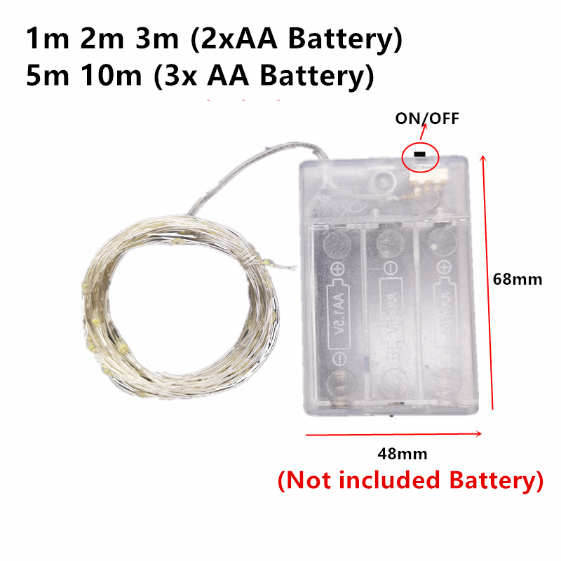 10M 5M 3M 2M Kawat Tembaga LED - Led Fairy String Lights ulasan dan harga