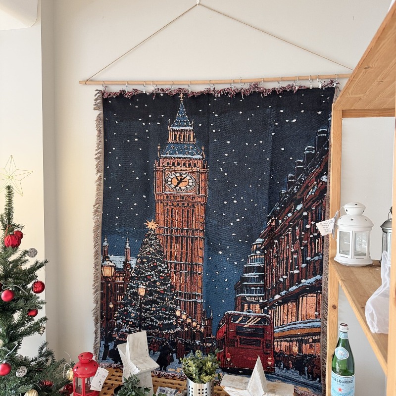 2026 Hiasan Dinding Tapestri N - Christmas Throw Blanket ulasan dan harga