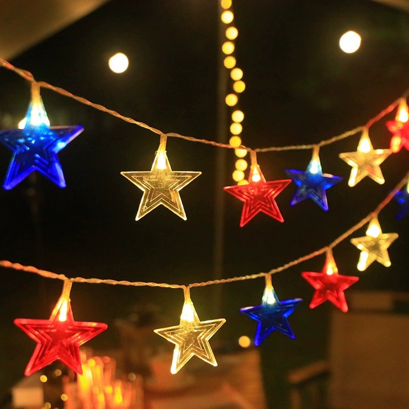 Lampu Tali LED Bintang 3 Warna - Led Fairy String Lights ulasan dan harga