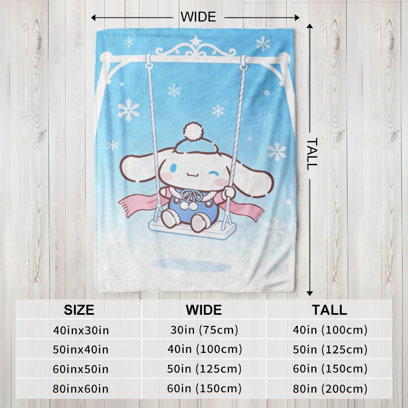 Selimut Sanrio Cinnamoroll Win - Christmas Throw Blanket ulasan dan harga