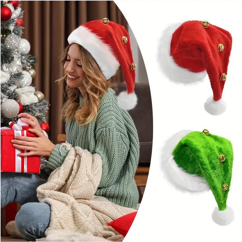 Topi Mewah Panjang Santa Natal - Santa Hat Plush ulasan dan harga
