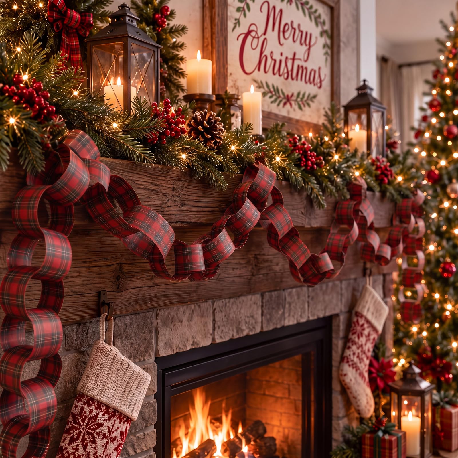 Rangkaian Hiasan Kertas Motif  - Christmas Throw Blanket ulasan dan harga