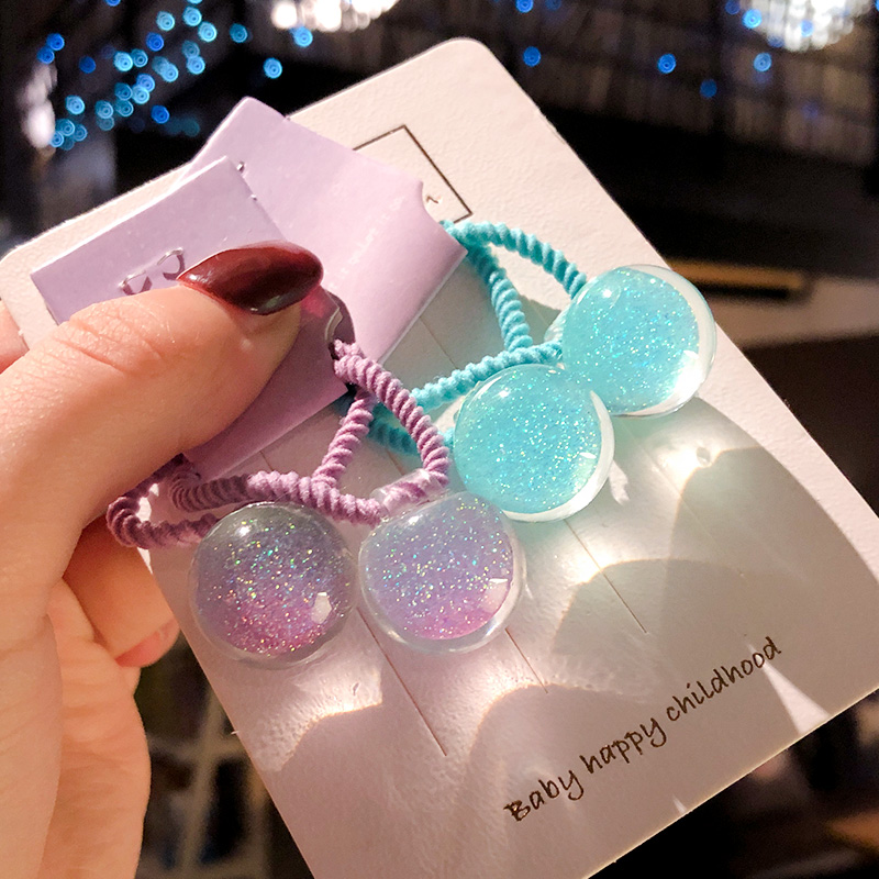 2 Buah/Set Pita Rambut Elastis - Ornament Ball Set ulasan dan harga