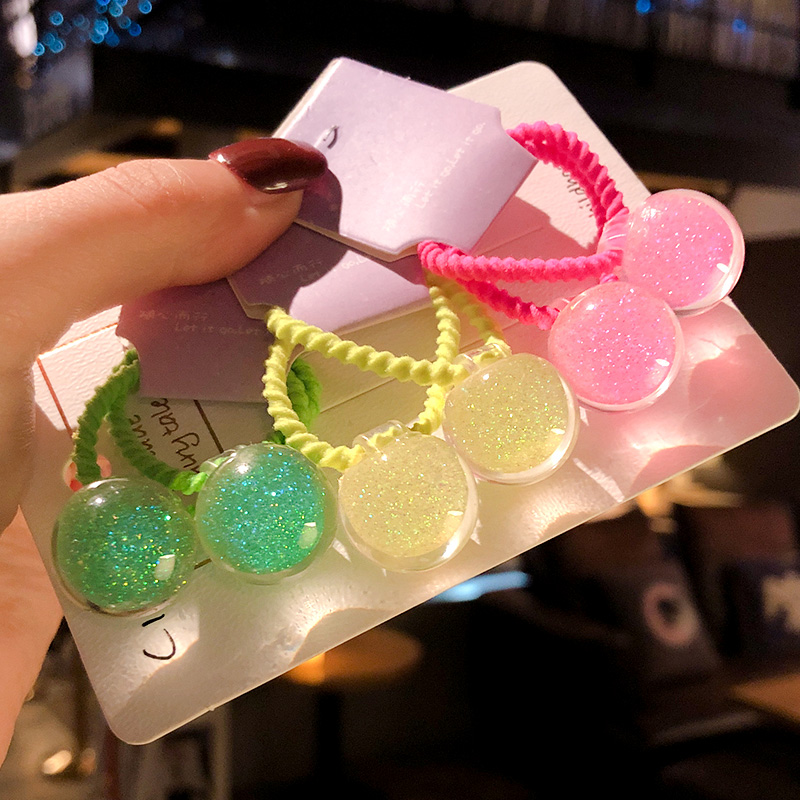 2 Buah/Set Pita Rambut Elastis - Ornament Ball Set ulasan dan harga