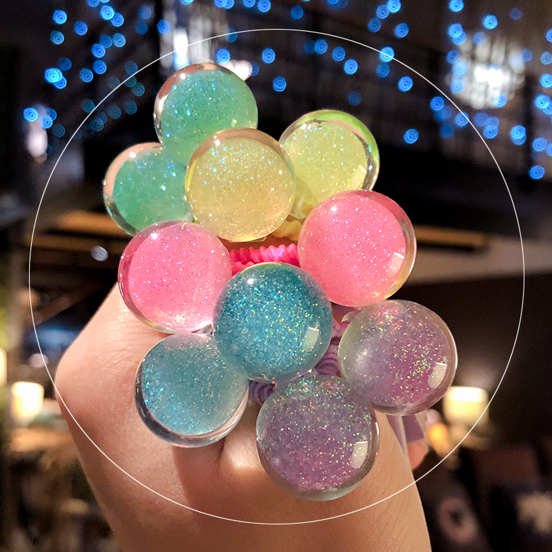2 Buah/Set Pita Rambut Elastis - Ornament Ball Set ulasan dan harga
