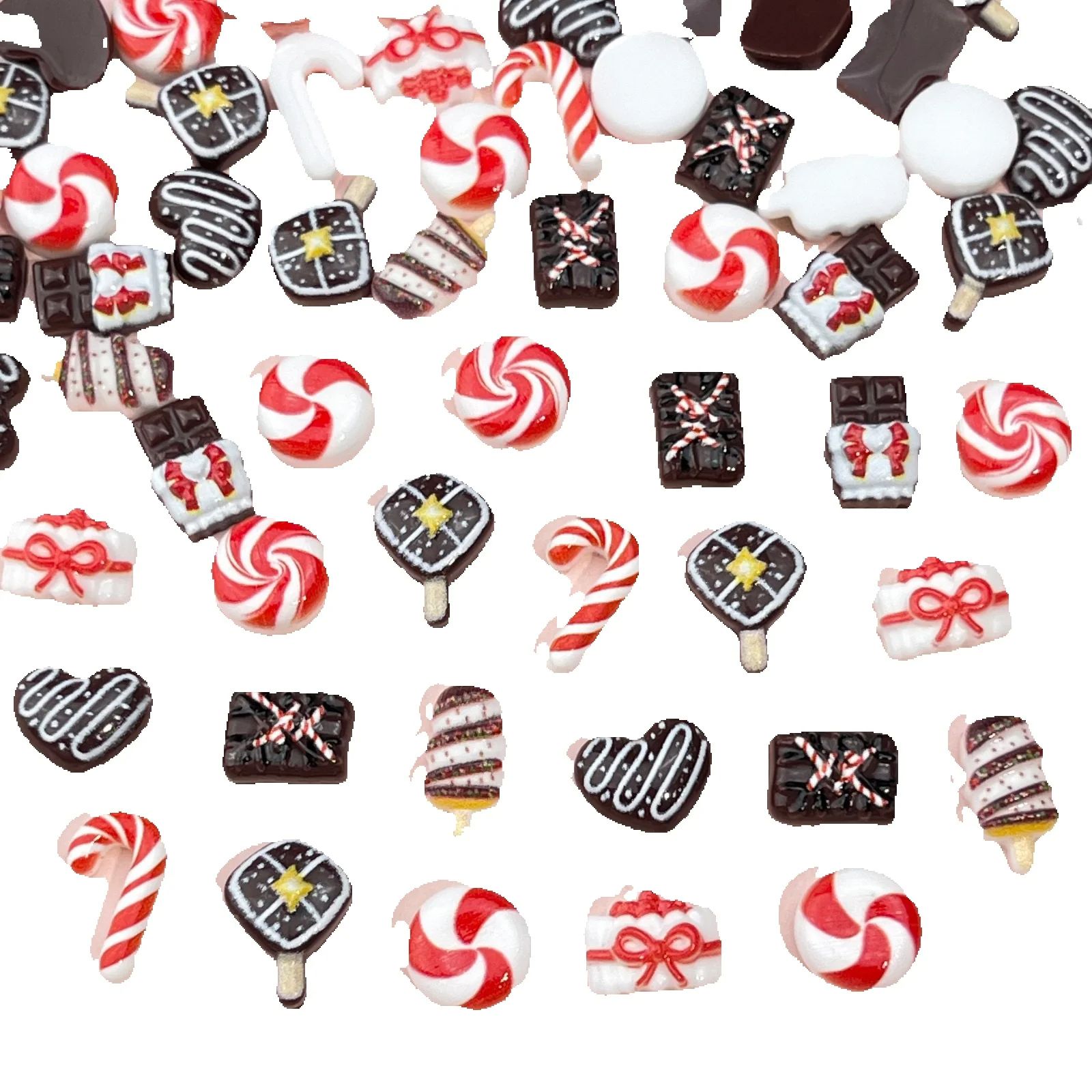50pcs Resin Mini Cokelat Natal - Nutcracker Figurine ulasan dan harga