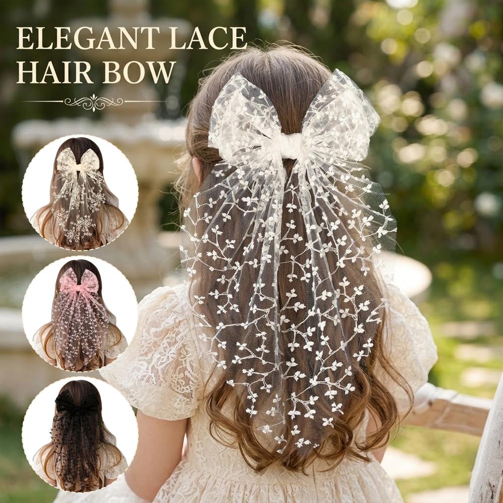 Jepit Rambut Pita Renda Kawaii - Ribbon Bow Gift ulasan dan harga